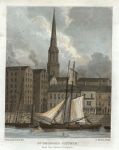 Liverpool, St.Georges Church from the Docks, 1830