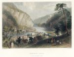USA, Harpers Ferry from the Potomac Side, 1840