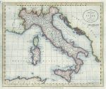 Italy map, 1793