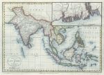 India & East Indies map, 1793