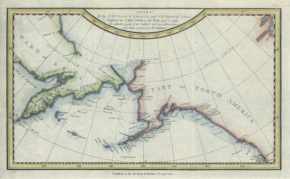 Captain Cook's voyages - Alaska, Russia and Bering Strait, 1793
