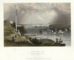 USA, New York Bay from Telegraph Station, 1840