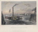 USA, New York, Brooklyn Ferry, 1840