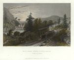 USA, Railroad at Little Falls in the Valley of the Mohawk, 1840