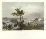 USA, New York, The Narrows from Fort Hamilton, 1840