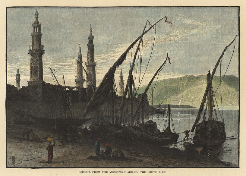 Egypt, Girgeh view, 1880
