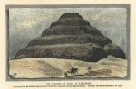 Egypt, Great Step Pyramid at Saqqara, 1880