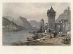 Germany, St.Goar, on the Rhine, 1872