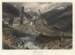 Switzerland, Hospenthal view, 1872