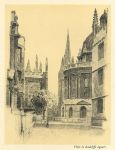 Oxford, View in Radcliffe Square, 1920