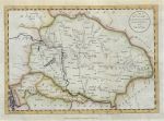 Hungary, Slovakia & Croatia map, 1793