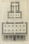 Egypt, Esna, Temple Plans & Elevation of Temple of Khnum, 1743