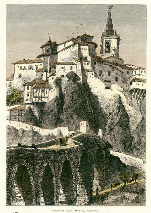 Spain, Cuenca, Puente San Pablo, 1875