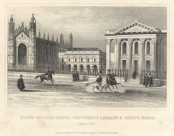 Cambridge, King's College Chapel, Library etc., 1848