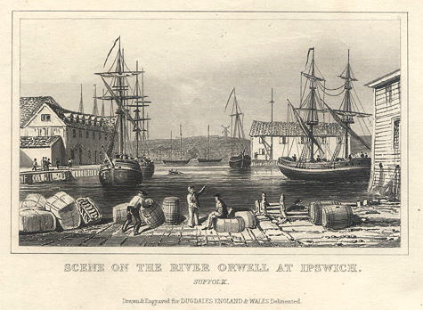 Suffolk, Ipswich and River Orwell, 1848