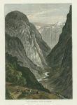 Norway, The Naerodal from Stalheim, 1875