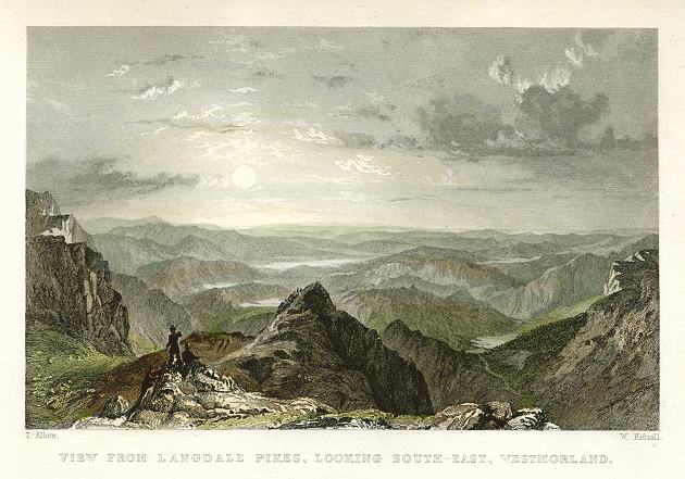 Lake District, View from Langdale Pikes, 1835