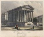 France, The Maison Carree in Nismes, 1850