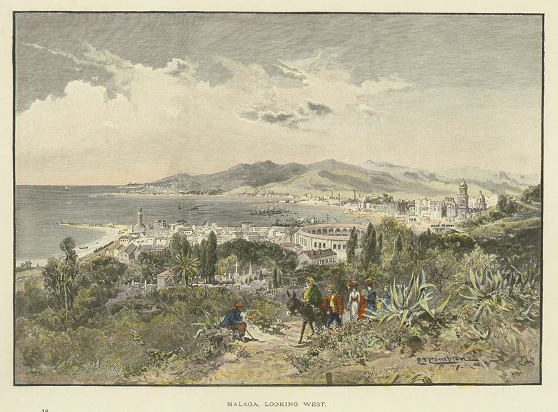 Spain, Malaga, looking west, 1891