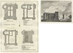 Essex, Colchester Castle view and plan, 1786