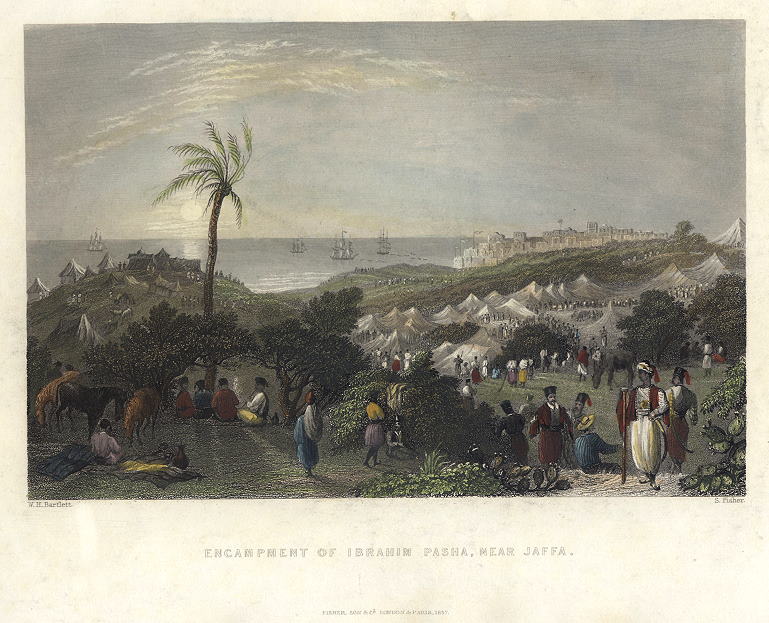 Jaffa, with camp of Ibrahim Pasha, 1838