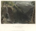 USA, NY, the Catterskill Falls, 1840