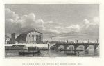 Paris, Chambre des Deputies et Pont Louis XVI, 1840