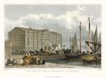Liverpool, The Duke's Dock & Warehouses, 1831