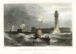 Liverpool, Black-Rock Fort & Lighthouse, 1831