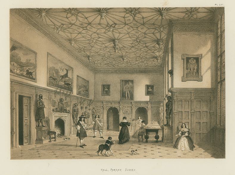 Sussex, Parham, the Hall, 1849 / 1872