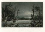 USA, NY, Winter on the Catterskills, 1839