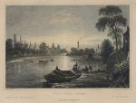 Belgium, Liege view, 1833