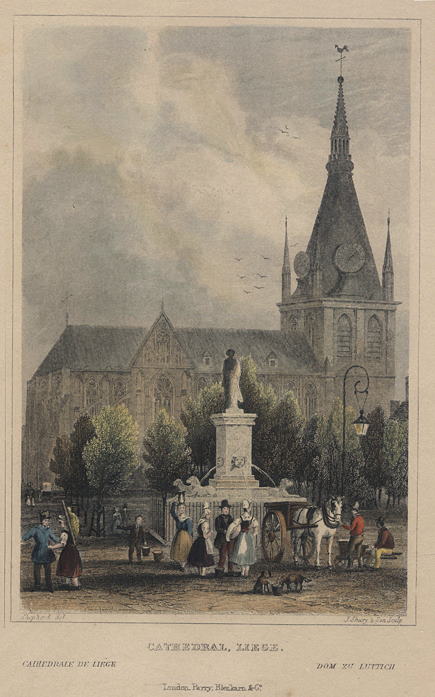 Belgium, Liege Cathedral, 1833