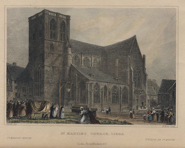Belgium, Liege, St.Martins Church, 1833