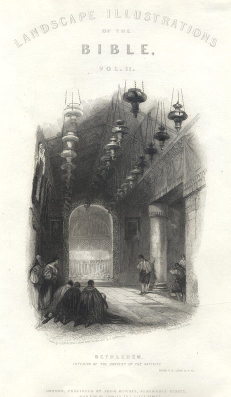 Bethlehem, Convent of the Nativity, 1836