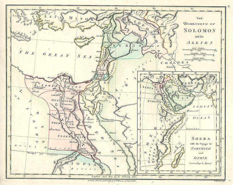 The Dominions of Solomon and his Allies, 1798