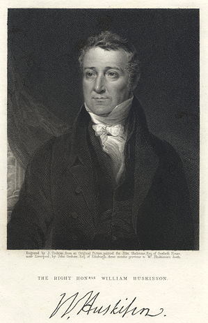 Rt. Hon. William Huskisson portrait, 1836