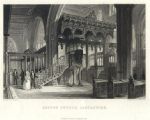 Lancashire, Sefton Church interior, 1836
