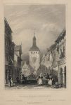 Germany, Wiesbaden, Market Street, 1833