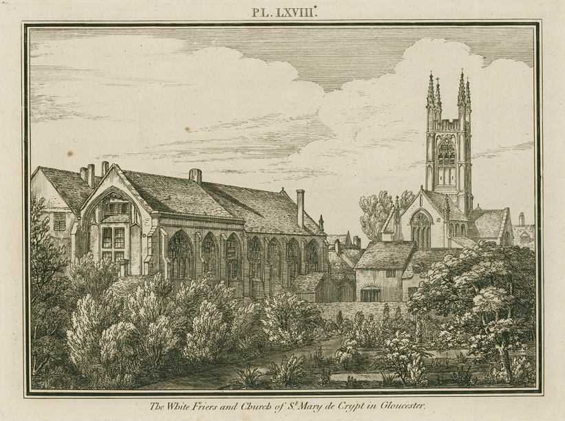 Gloucester, Whitefriars & Church of St.Mary, 1803