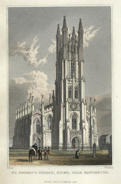 Lancashire, Hulme, St.George's Church, 1831