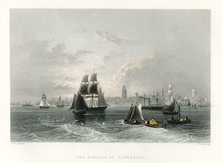 Liverpool and the Mersey, 1842