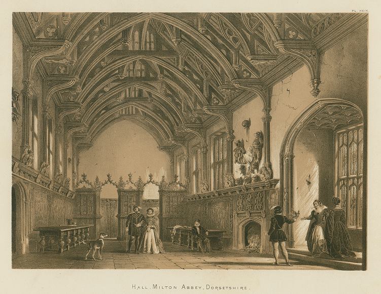 Dorsetshire, Milton Abbey, the Hall, 1849 / 1872