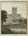 Gloucestershire, Tewkesbury Abbey east view, 1803