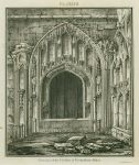 Gloucestershire, Tewkesbury Abbey, Cloister ruins, 1803
