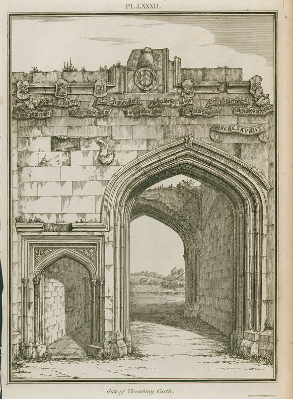 Gloucestershire, Thornbury Castle Gateway, 1803