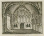 Bristol Cathedral, Chapter House interior, 1803