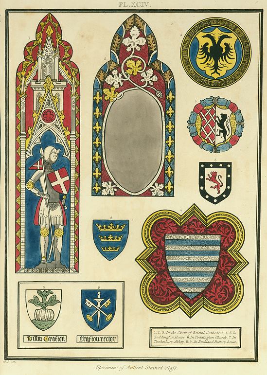 Gloucestershire, Specimens of Ancient Stained Glass, 1803