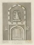 London, St.Mary le Savoy, Monument & Old Vestry Door, 1801
