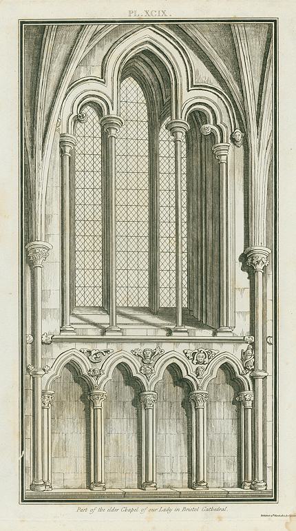Gloucestershire, Bristol Cathedral, Chapel of our Lady, 1803